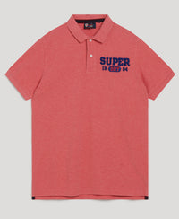 Superstate Polo Shirt - Punch Pink Marl - Superdry Singapore