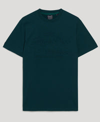 Embossed Vintage Logo T-Shirt - Dark Pine Green - Superdry Singapore