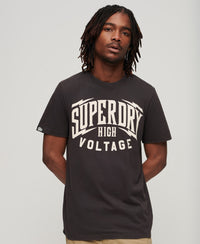 Blackout Rock Graphic T-Shirt - Carbon Grey - Superdry Singapore