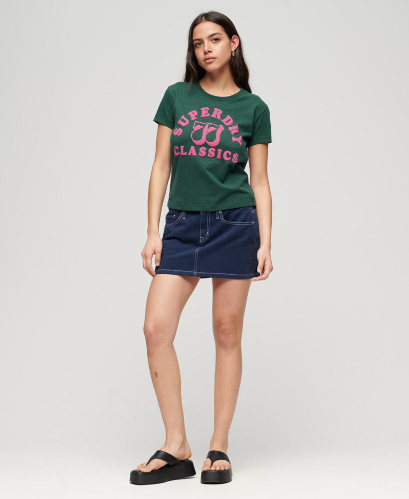 Archive Neon Graphic T-Shirt - Bengreen Marl - Superdry Singapore