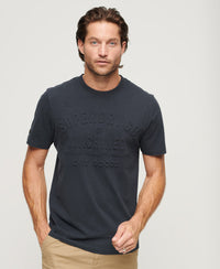 Embossed Workwear Graphic T-Shirt - French Navy - Superdry Singapore