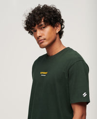 Logo Print Oversized T-Shirt - Academy Dark Green - Superdry Singapore