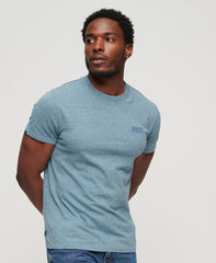 Organic Cotton Essential Logo T-Shirt - Desert Sky Blue Grit