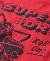 Roller Disco T-Shirt - Soda Pop Red - Superdry Singapore