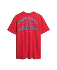 Vintage Americana Back Print T-Shirt - Soda Pop Red - Superdry Singapore