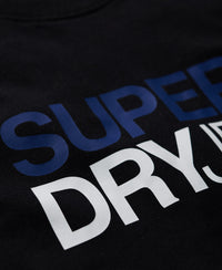 Logo Print Oversized T-Shirt - Black - Superdry Singapore