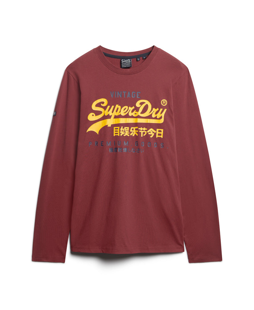 Classic Graphic Logo Long Sleeve Top - New Port - Superdry Singapore