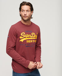 Classic Graphic Logo Long Sleeve Top - New Port - Superdry Singapore