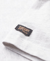 Embossed Workwear Graphic T-Shirt - Glacier Grey Marl - Superdry Singapore