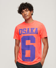 Osaka Neon Graphic T-Shirt - Neon Pink