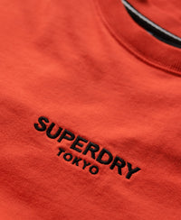 Luxury Sport Loose T-Shirt - Sunset Red - Superdry Singapore