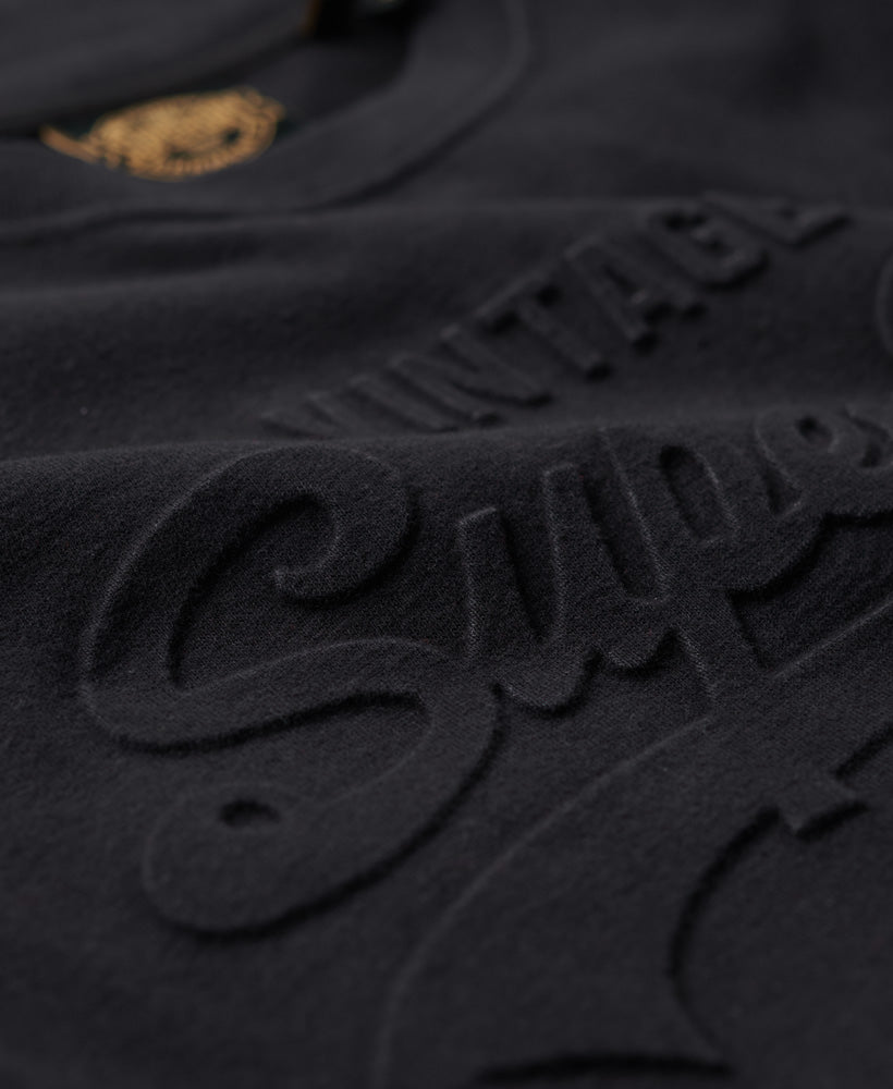 Embossed Vintage Logo T-Shirt - Jet Black - Superdry Singapore