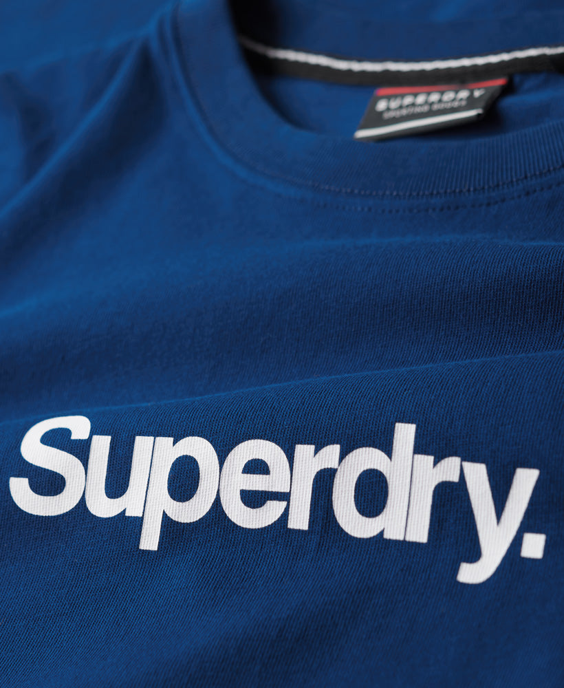 Core Logo Classic T-Shirt - Elite Blue - Superdry Singapore