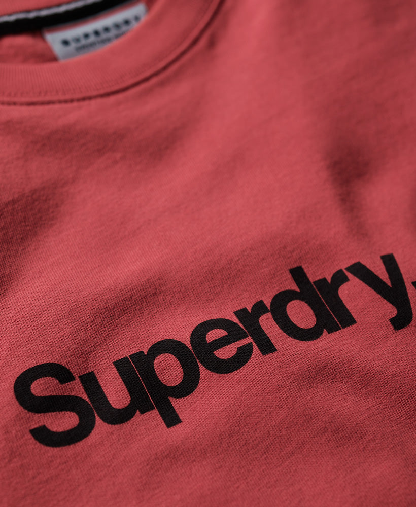 Core Logo Classic T-Shirt - Hike Red - Superdry Singapore