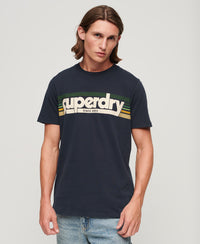 Terrain Striped Logo T-Shirt - Eclipse Navy - Superdry Singapore