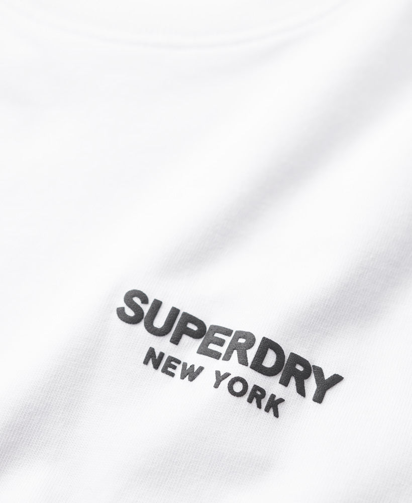 Luxury Sport Loose T-Shirt - Brilliant White - Superdry Singapore