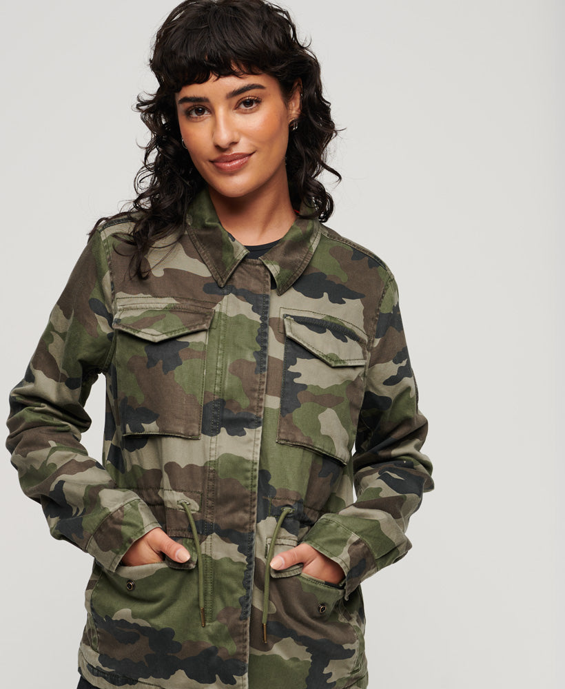 Military M65 Jacket - French Camo Green - Superdry Singapore