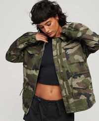 Military M65 Jacket - French Camo Green - Superdry Singapore