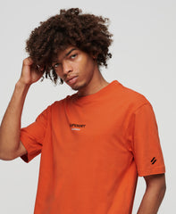 Logo Print Oversized T-Shirt - Flare Orange