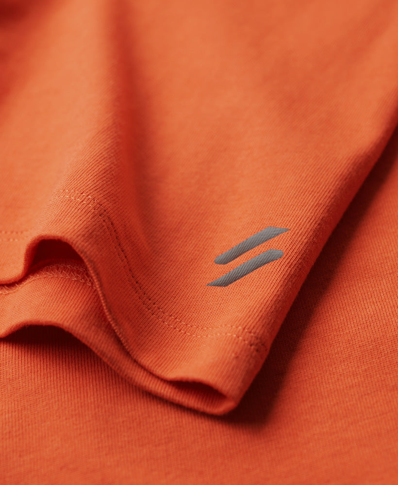 Logo Print Oversized T-Shirt - Flare Orange - Superdry Singapore
