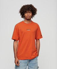 Logo Print Oversized T-Shirt - Flare Orange - Superdry Singapore