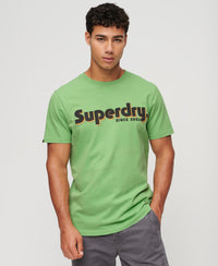 Terrain Logo Print Relaxed Fit T-Shirt - Soft Green - Superdry Singapore