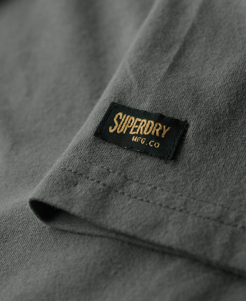 Metallic Workwear Graphic T-Shirt - Charcoal - Superdry Singapore