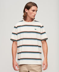 Relaxed Stripe T-Shirt - Off White Stripe