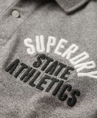 Superstate Polo Shirt - Dark Grey Fleck Marl - Superdry Singapore