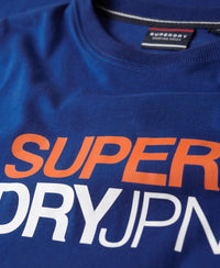 Logo Print Oversized T-Shirt - Elite Blue - Superdry Singapore