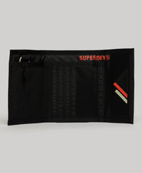 Tarp Tri-fold Wallet - Black - Superdry Singapore