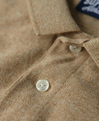 Classic Pique Polo Shirt - Tan Brown Fleck Marl - Superdry Singapore