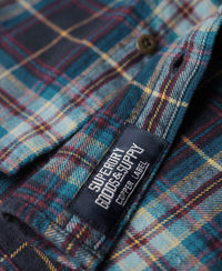 Organic Cotton Lumberjack Check Shirt - Drayton Check Navy 2 - Superdry Singapore