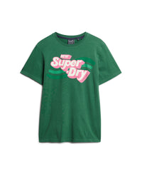 Cooper 70s Retro Logo T-Shirt - Pine Green - Superdry Singapore