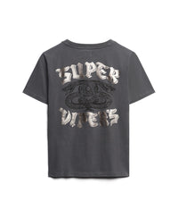 Custom Embellished T-Shirt - Charcoal - Superdry Singapore