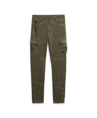 Skinny Fit Cargo Pants - Worn Khaki Green - Superdry Singapore