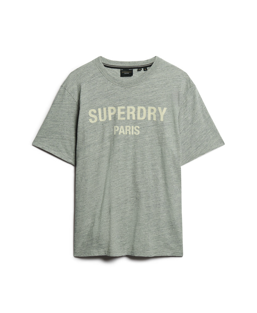 Luxury Sport Loose T-Shirt - Athletic Grey Marl - Superdry Singapore