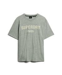 Luxury Sport Loose T-Shirt - Athletic Grey Marl - Superdry Singapore