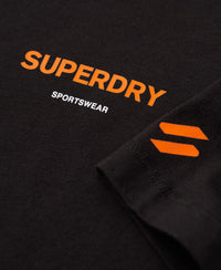 Sportswear Logo Relaxed T-Shirt - Black - Superdry Singapore
