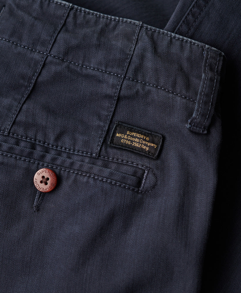 Officers Slim Chino Trousers - Eclipse Navy - Superdry Singapore
