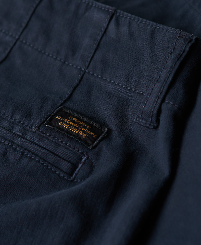 Officers Slim Chino Trousers - Eclipse Navy - Superdry Singapore