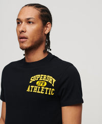 Embroidered Superstate Athletic Logo T-Shirt - Black - Superdry Singapore
