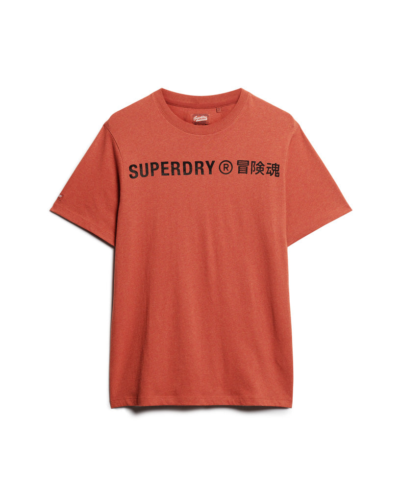 Workwear Logo Vintage T-Shirt - Americana Orange Marl - Superdry Singapore