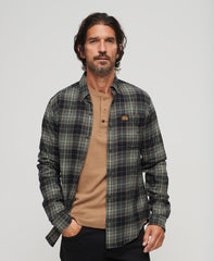 Organic Cotton Lumberjack Check Shirt - Drayton Check Black