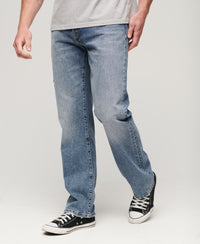 Straight Jeans - Angeles Vintage Mid Blue - Superdry Singapore