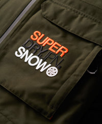 Ski Ultimate Rescue Jacket - Surplus Goods Olive - Superdry Singapore