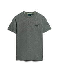 Organic Cotton Essential Logo T-Shirt - Asphalt Grey Grit - Superdry Singapore