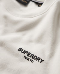 Luxury Sport Loose Fit Crew Sweatshirt - Nordic Bone - Superdry Singapore