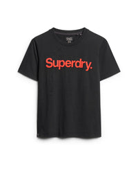 Core Neon Logo T-Shirt - Black - Superdry Singapore