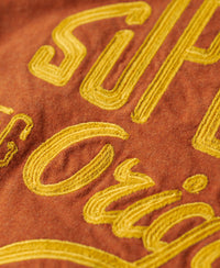 Athletic Script Graphic T-Shirt - Rust Orange Marl - Superdry Singapore